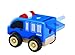 Wonderworld Miniature Wooden Police Car Push Toy - Real Rubber Tires + Bonus Driver Included