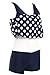 Sexyin Women's One Piece Swimdress Plus Size Swimwear Push up Boxers Bathing Suit
