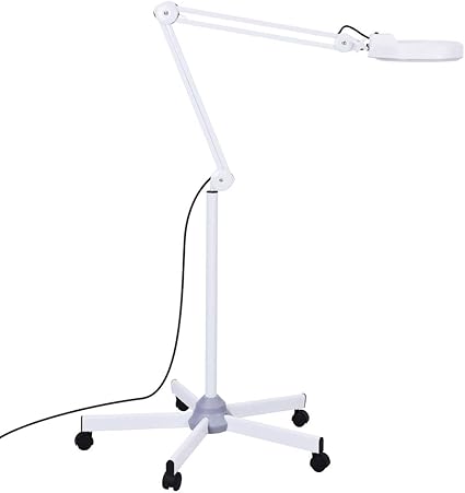 lupa estetica 5 x amplificadora con soporte laminado para uso movil rotacion 360 ajuste de 180 grados hacia arriba y hacia abajo la belleza