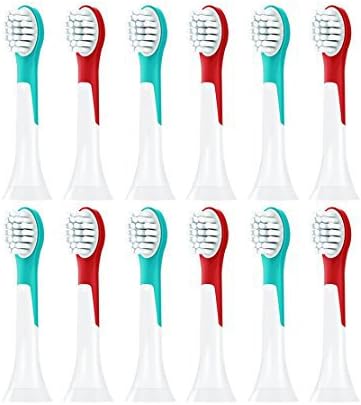 Genkent Replacement Brush Heads for Philips Sonicare Hx6034 Sonicare for Kids Brush Heads, Ages 4-7, 4-pack (12)