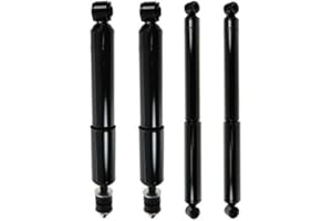 Maxfavor Front Rear Shock Absorbers Struts fit for Dodge Ram 1500 2002 2003 2004 2005 4WD, 1/2 Ton Only (Replace No# 37207 37208ST), Full Shocks Suspensions Amortiguadores