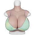 YRZGSAWJ Crossdresser breasts Huge Z Cup S Cup Silicone Breastplate Breast Forms Boobs for Crossdresser Drag Queen