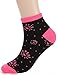 Women Low Cut Ankle Socks Colorful Patterned 12 Pairs Fun Athletic No Show Socks