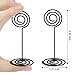 Outgeek Place Holders, 24PCS Table Number Holder Place Card Holders Desk Card Stand Clips Wire Table Picture Photo Holder Tabletop Postcard Menu Memo Name Card Recipe Centerpieces Number Photo Stands
