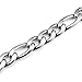 THREE KEYS JEWELRY 6mm 10mm Mens Figaro Chain for Men Cuban Link Chain Stainless Steel Bracelet Gifts Silver Figaro Bracelets for Women