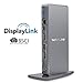 WAVLINK USB3.0 Dual 4K Laptop Docking Station, USB C to Single 5K@60Hz or Dual 4K@60Hz Video Outputs Dual Monitor for Windows (2xDisplayport, 2xHDMI, 6 USB 3.0 Port, LAN, Audio)