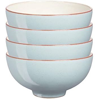 Denby USA Heritage Pavilion Rice Bowls (Set of 4), Multicolor