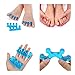 Toe Separators - Toe Straightener for Plantar Fasciitis and Bunion Corrector. Blue Toe Spacers. Free Heel Cups. (6 pcs)