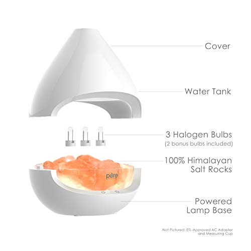 Pure Enrichment® PureGlow™ Crystal - 2-in-1 Himalayan Salt Lamp & Ultrasonic Essential Oil Diffuser, Original Salt… - Image 5