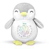 Baby White Noise Sound Machine & Baby Gift | Plays12 Baby Sleep Soothing Sounds with Sleep Aid Night Light | TGYYGPH Sound Spa,Portable Soother Stuffed Animals Penguin Plush Toy, Auto-Off Timer