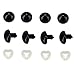 BESTCYC 30Pcs 24mm Large Black Plastic Safety Eyes Craft Eyes with Washers for Plush Animal, Doll, Puppet