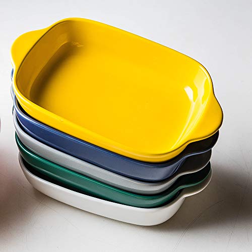 Ceramic Glaze Baking Dish for Oven Individual Roasting Lasagna Pan