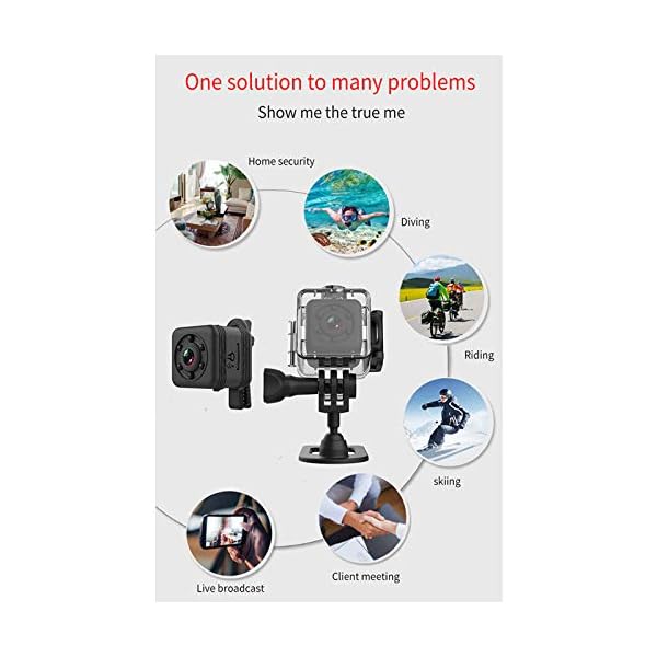 N A WiFi Action Kamera, 4K 20fps Ultra HD mit 30m wasserdichter Unterwasser-Kamera Steuerobjektiv Brennweite 3,2 mm mit… – Bild 7