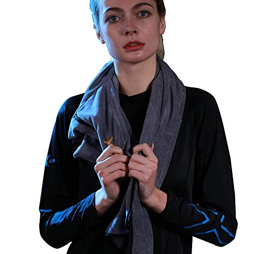 PRETTYLE-Gym-Towel-with-Zip-Pocket-100-Cotton-Fast-Drying-Fitness-Towels-for-Gym-Travel-Pilates-Yoga-Swim-and-Sports