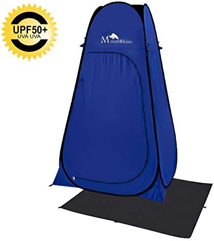 MountRhino 6.9ft Pop Up Changing Shower Tent，Portable UV Protection Privacy Shelter for Toilet Camping Beach Dressing Shower Cabana Bathroom with rainfly and Ground Sheet