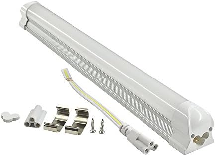 Pack of 2 LUMINTURS LED Tube Holder Integrated Ceiling Light Bar Hard Strip Fixture Warm White(3000K) SMD 2835 3FT 28W