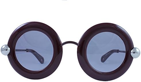 Christopher Kane CK 0005S 004 Red Plastic Round Sunglasses Grey Lens