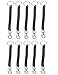 YALLNASL Spring Coil Keychain Key Cellphone Snap Hook Cord Retractable Key Ring with Metal Lobster Clasp Pack of 10