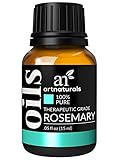 ArtNaturals 100% Pure Rosemary Essential Oil - (.5 Fl Oz / 15ml)- Undilued Therapeutic Grade - Focus Think and Breathe - For Diffuser, Hair Growth and Skin
