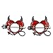 Body Accentz Nipple Ring Shield Piercing Jewelry Gothic Devil Horns Pitchfork Pair 14 gauge sold as pair CH55