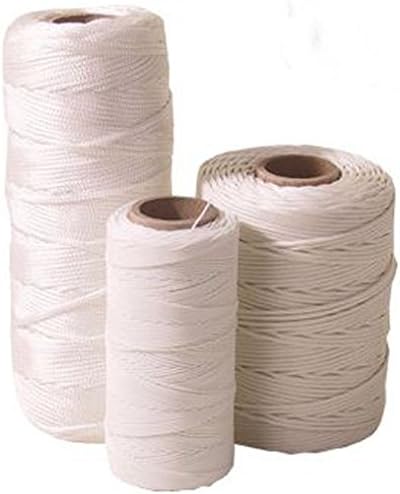 100lb x 1000ft -WHITE- Braided Dacron Kite Line (waxed)