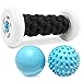 Plantar Fasciitis Foot Recovery Set - Includes Foot Massager Roller and 2 Cold Therapy Massage Balls - Pain Relief via Reflexology, Acupressure, Trigger Point Therapy, Mobility, Myofascial Release