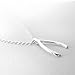 Dainty Silver Wishbone Necklace Premium Quality Wishbone Jewelry Necklace With Brilliant Finish, 3/4