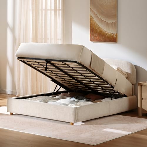 ModernMate Queen Lift Up Storage Bed