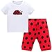 Hugbug Girls Ladybug Pajamas Set 2-7T