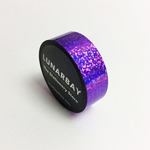 Pack of 10 Holographic Dots Tapes / Holo Tapes / Iridescent tapes / Pretty Tapes / Pretty Tapes / Decorative tapes / Craft Supplies (Purple Holo Tape)