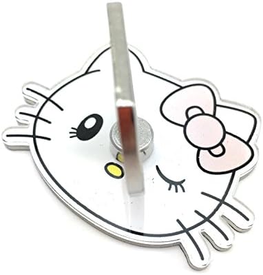 Cute Anime Cartoon Smartphone 360 Degree Rotation Phone Ring Stand Grip Kickstand Holder for Smartphone (Winking Hello Kitty)