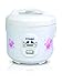 Oyama 6-cup (uncooked) Rice Cooker-Steamer-Warmer in White with Floral design (Six cup)