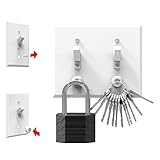 KeySmart KeyCatch Magnetic Key Holder and Organizer from A Modern Key Rack That Easily Installs by Screwing Into Your Lightswitch Panel - Holds Up to 3 lbs (Pack of 3)