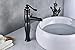 Rozin Tall Waterfall Spout Bathroom Vessel Sink Faucet Single Lever Countertop Mixer Tap Oil Rubbed Bronze