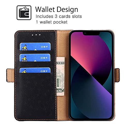 Fansipro Wallet Folio Case for Oppo F7 Youth, Premium PU Leather
