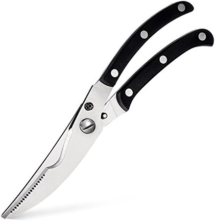 Latest Premium Kitchen Shears, Heavy Duty Multi Purpose Kitchen Scissors -Ultra Sharp Stainless Steel Poultry Shears for Poultry, Beef, BBQ, Poultry, Fish, Chicken, Plastic - Extra Sharp for Household