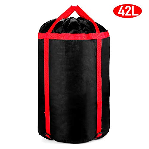 BOIROS Compression Stuff Sack, Sleeping Bag Storage Sack 42L Large and Lightweight Organizer Water Resistant and Tearproof for Camping Hiking Backpacking Travelling Mountaineering Outdoor