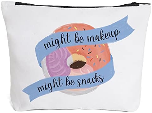 Funny Makeup Cosmetic Bag Zipper Pouch | Cute Might Be Makeup Might Be Snacks Cosmetic Travel Bag Toiletry Make-Up Case Multifunction Pouch Gifts for Women Girls Friend Mom Sister Teens 1 Funny Makeup Cosmetic Bag Zipper Pouch | Cute Might Be Makeup Might Be Snacks Cosmetic Travel Bag Toiletry Make-Up Case Multifunction Pouch Gifts for Women Girls Friend Mom Sister Teens