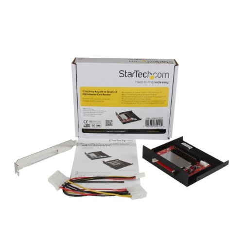 StarTech.com 3.5-Inch Drive Bay IDE to Single CF SSD Adapter Card Reader (35BAYCF2IDE)