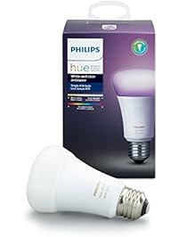 Philips Hue White and Color Ambiance A19 60W Equivalent Dimmable LED Smart Bulb (Compatible with Amazon Alexa, Apple HomeKit, and Google Assistant)