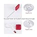 GZ Sewing Tape Measure Leather Retractable Body Measuring Tape 150 cm 60 Inch Tailor Fabric Small Tape Measure with Push Button, Square, Red