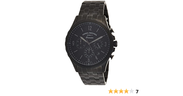 Black Dial Stainless Steel Analog Watch 