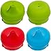 Sippy Cup Lids For Toddlers, 4 Pack (Includes Bonus Item) – Premium Quality, Non Toxic Silicone – Lightweight, Compact, Portable Design – Reusable – Ideal For Cups & Glasses