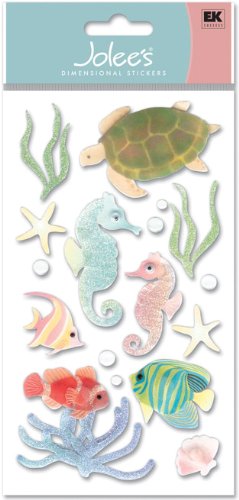 Jolees Boutique Dimensional Stickers, Sea Horses