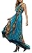 Wantdo Womens Peacock Printed Bohemian Summer Maxi Dress Plus size (US 22 ) 6XL