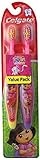 Colgate Kids Twin Pack Toothbrush, Dora The Explorer