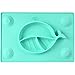 Silicone Placemat Suction Plates for Toddlers - BPA Free 3 Bowl Section Feeding Mat for Toddlers, Kids, Baby and Infant by KiddyByte