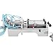 OrangeA Horizontal Liquid Filling Machine 100-1000ml Pneumatic Liquid Filling 2 Nozzles Bottle Filler for High Viscosity Liquid and Paste Filling