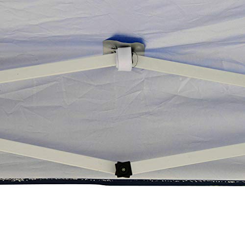 FDInspiration Blue 9.8x9.8 FT Pop Up Gazebo Canopy Party Tent Foldable Design Shelter Outdoor Sun Shade w/Storage Bag with Ebook - Thumbnail 6