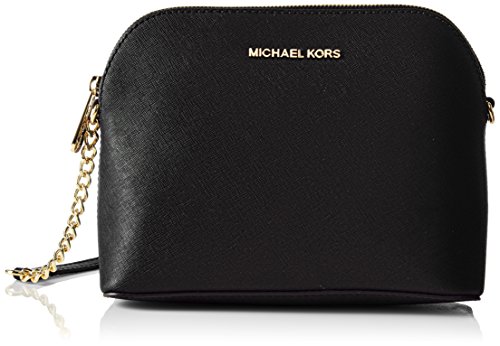 Michael Kors Women's Cindy Large Dome Cross Body, Black, One Size